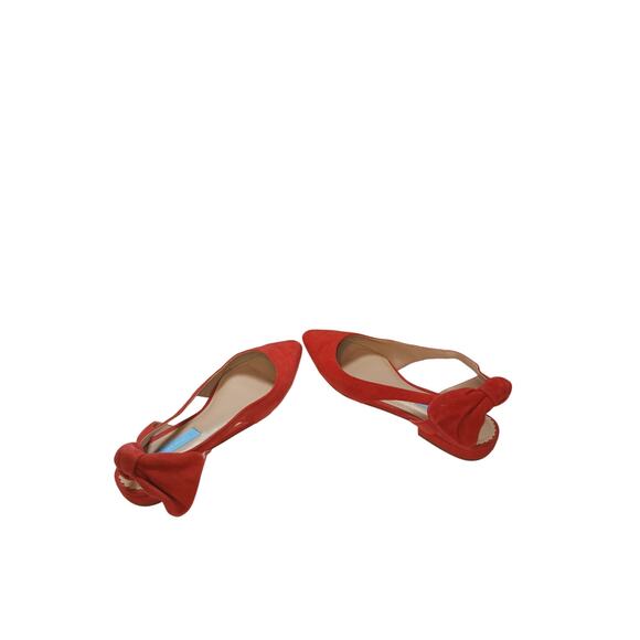 draper james flat suede harriet bow sling back shoe ship on point - Picture 4 of 5